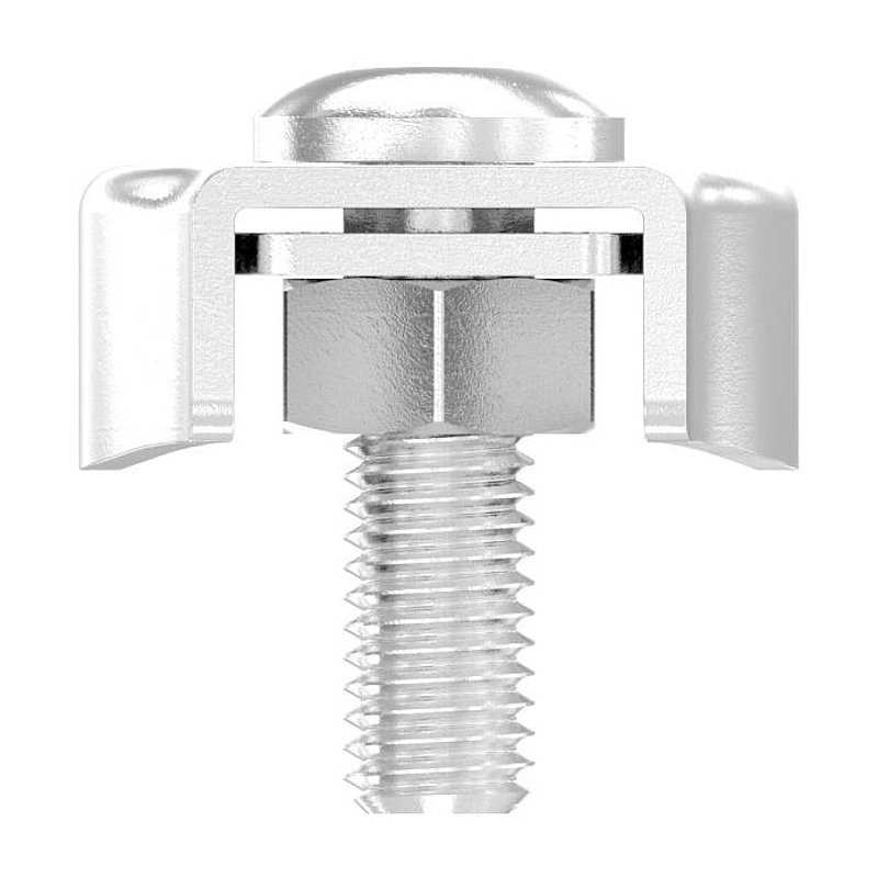 Duplex clamps for rope 8mm, AISI316