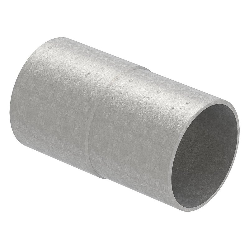 Verbindungsstück von 42,4x2,5mm auf 42,4x2,0mm, V2A