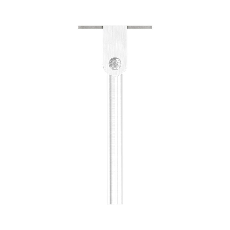 Stift mit Anschlussplatte und Gelenk für LED-Handlauf, V2A