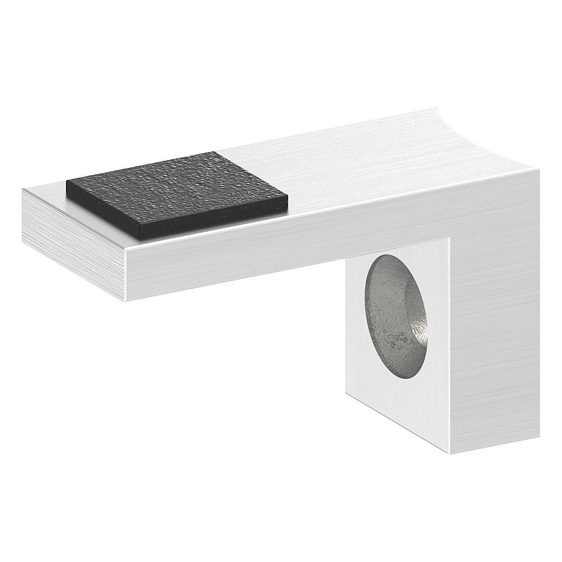 Halteboden mit Anschluss 48,3mm, V2A