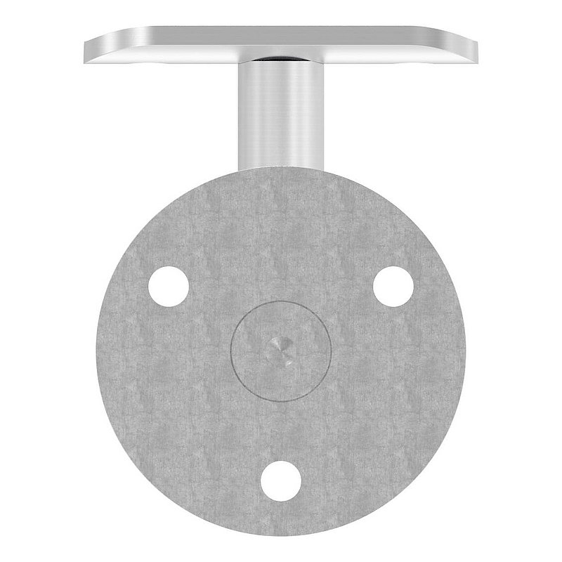 Handrail holder without cable gland for LED handrails, solid material, AISI304