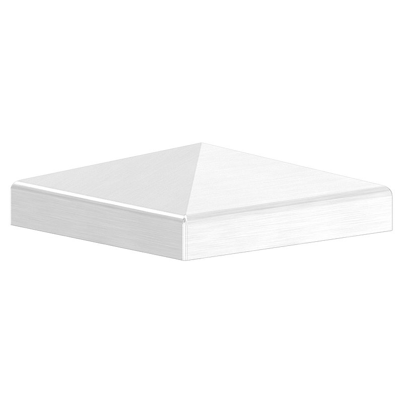 Chapeau pyramidal, pour tube carré 60x60mm, V2A
