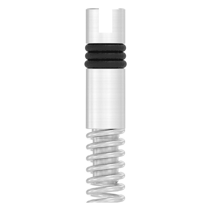 Plattenhalter federbelastet, mit Schlitz 3mm, V2A