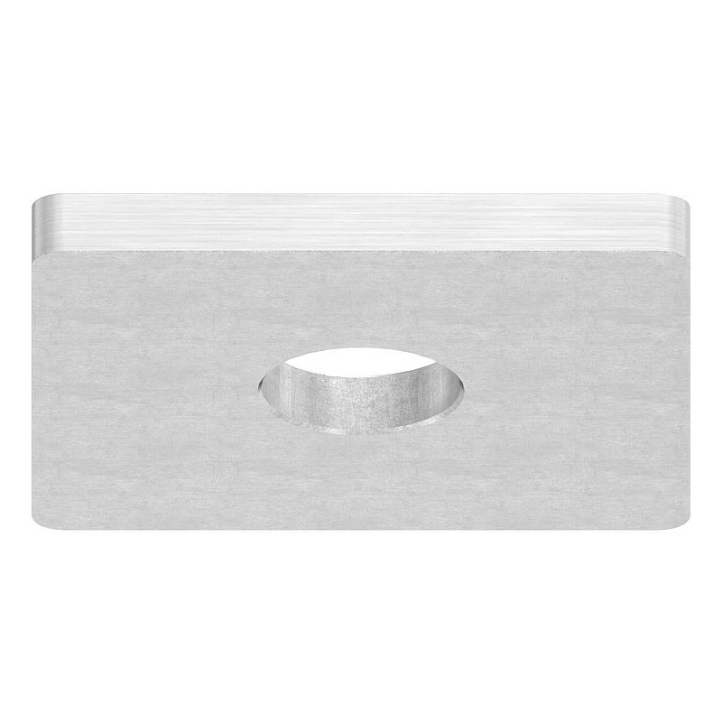Einsteckkappe für Quadratrohr 40x40 mit Bohrung, V4A