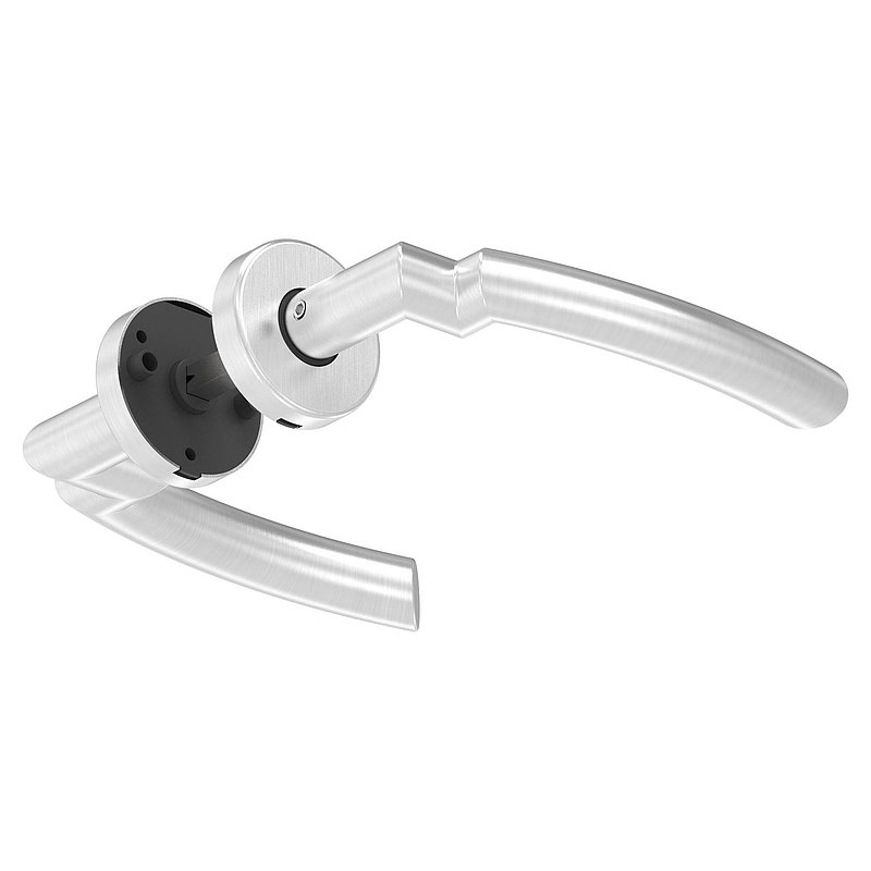 Paire de poignée de porte, pivotante, V2A