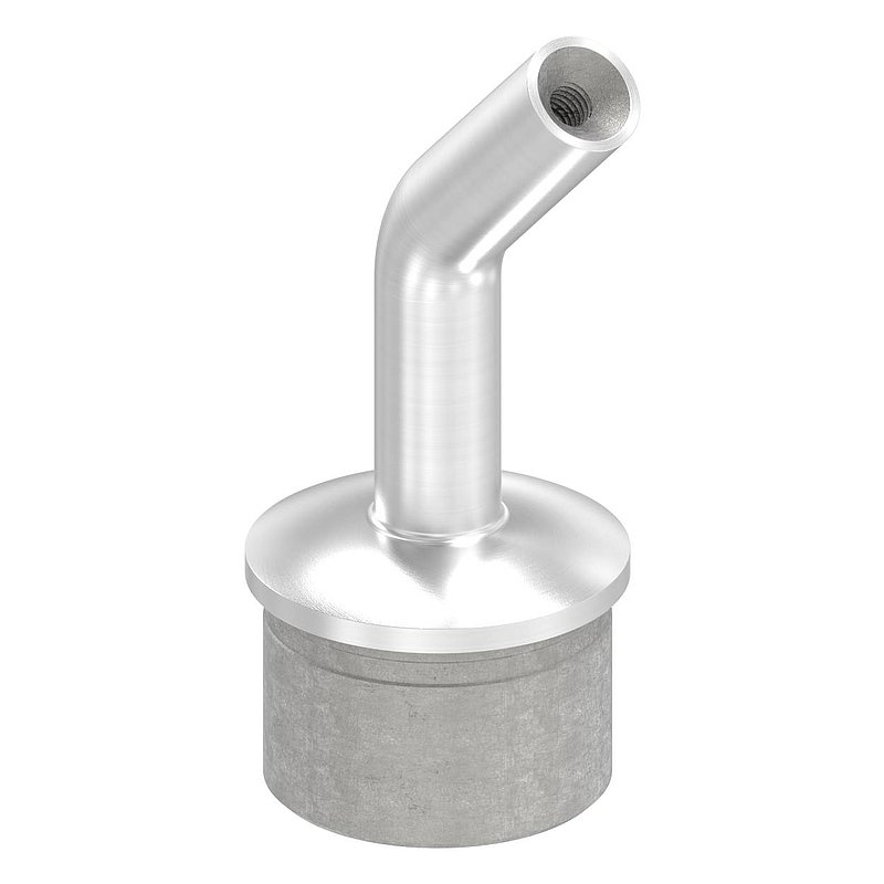 Rohrabschlussstopfen mit Stift 135°, für Rohr 42,4x2,0mm, V2A