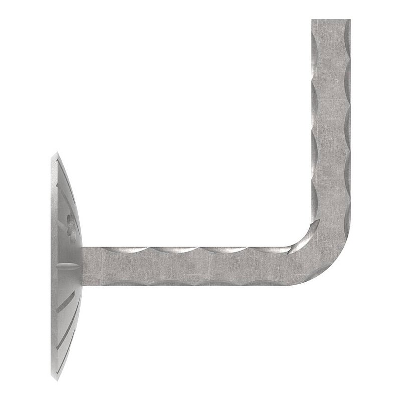 Handlaufträger mit Ronde gewölbt, 70x3mm