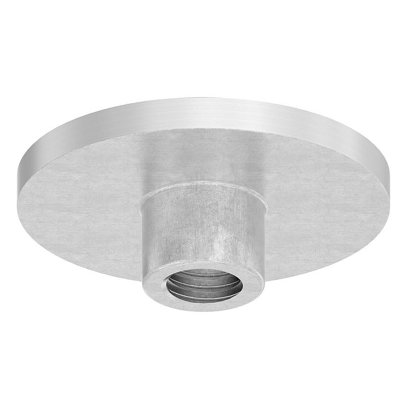 Plate, Ø 42.4mm, for welding on, AISI304
