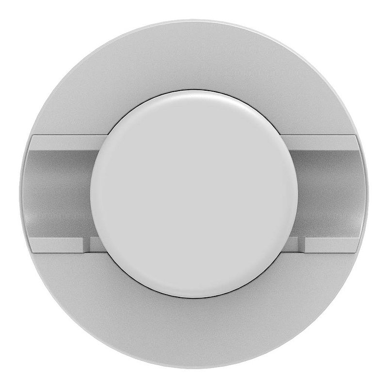 Brenk, Point de fixation pour verre Ø 50mm, plastique, gris clair