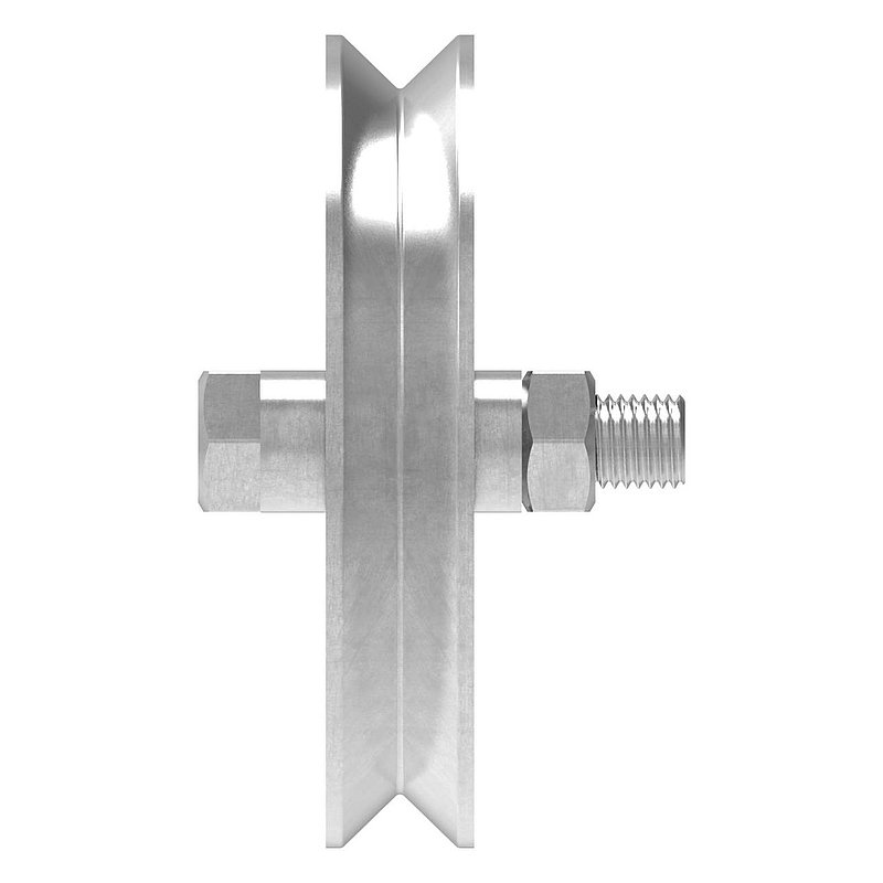 Schiebetorrolle mit V-Rille