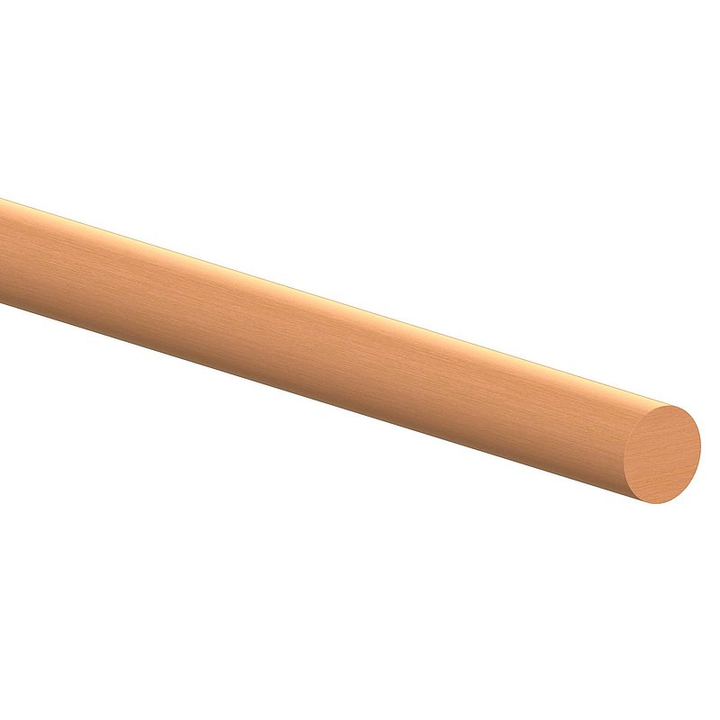 Holzhandlauf Buche, Ø42,4mm, L: 2500mm