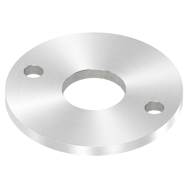 Anchor plate Ø 120x8mm, with round grinding, AISI304