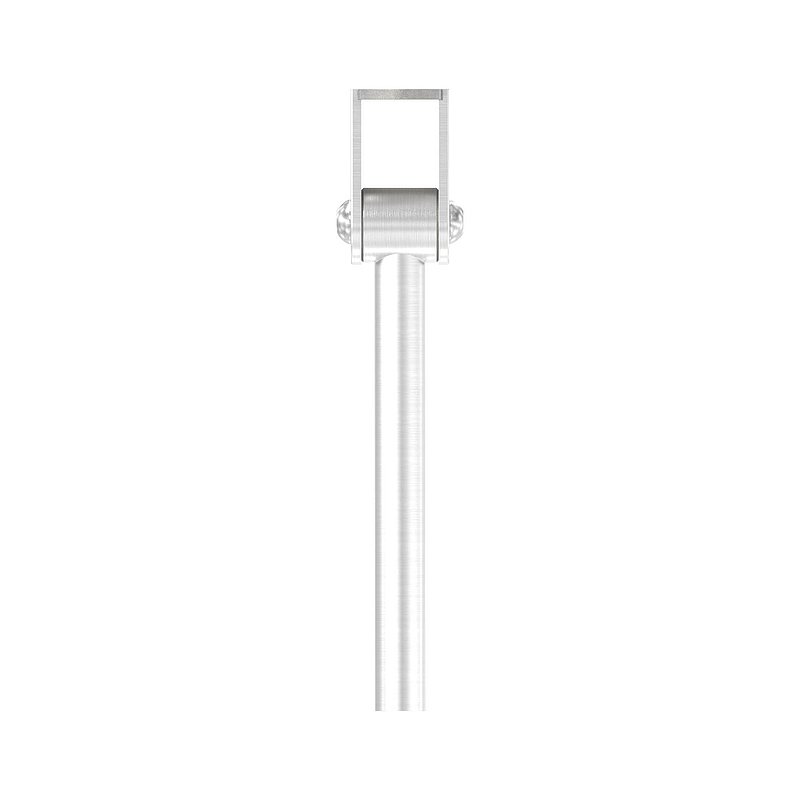 Stift mit Anschlussplatte und Gelenk für LED-Handlauf, V2A