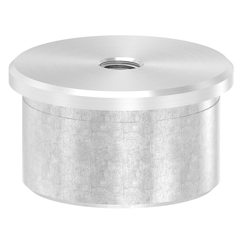 Bouchon pour extrémité de tube à coller avec M8, pour tube 42,4x2,5mm, V2A
