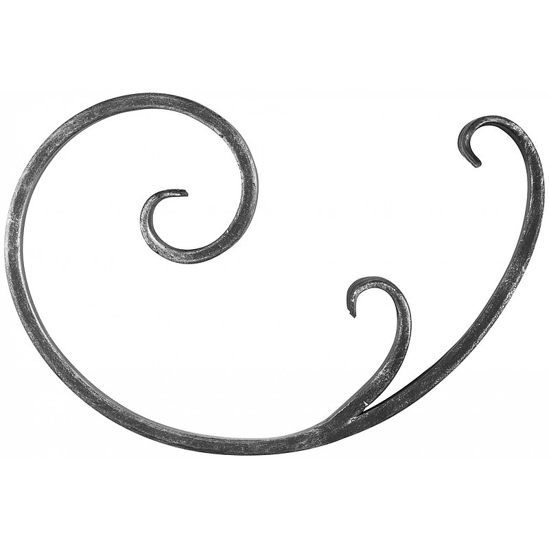Volute en forme de C 16x8mm, 275x180mm, d'un côté