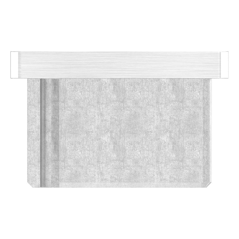 Capuchon à enfoncer, pour tube 60x40x3,0mm, avec taraudage M8, V2A