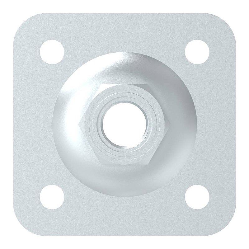 Adjustable wall plate for M22, galvanised