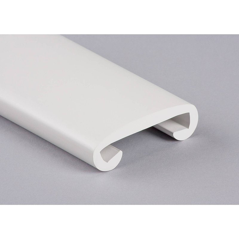 Kunststoffhandlauf für 50x8mm, signalweiß