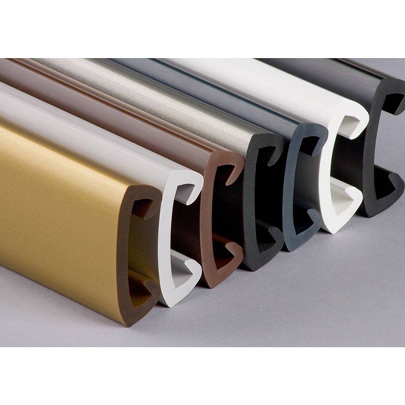 Kunststoffhandlauf für 40x8mm, tiefbraun