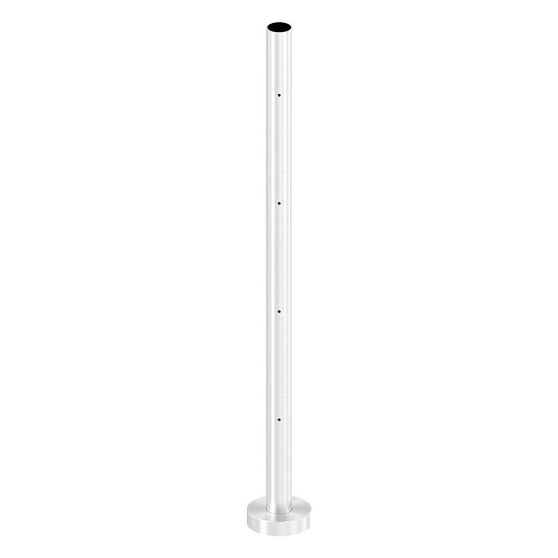Stainless steel post AISI304 for floor mounting, H: 880mm