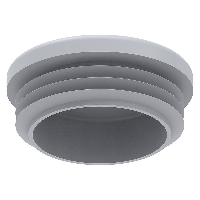 Plastic end cap for round tube 42.4 mm