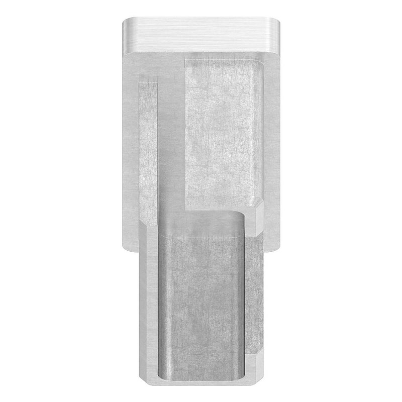 Capuchon à enfoncer, pour tube 60x20x2,0mm, V4A