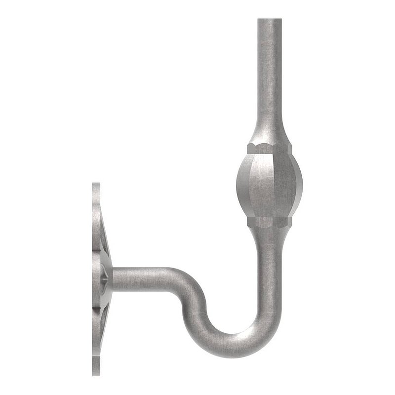 Support de mains courante avec embase ronde Ø93mm, plate