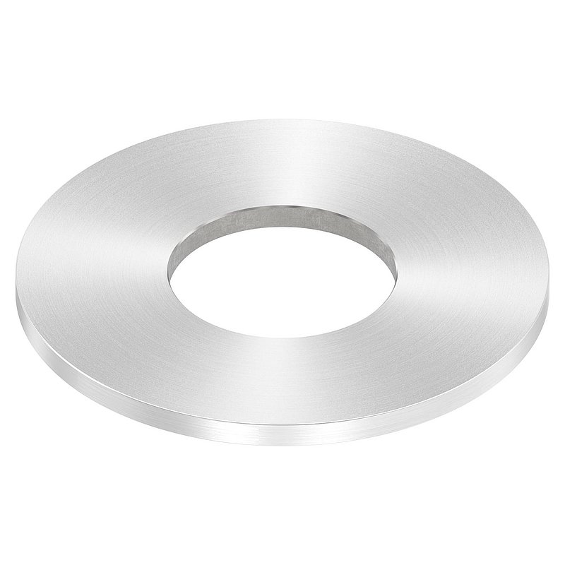 Ankerplatte Ø 80x4mm, mit Rundschliff, V2A