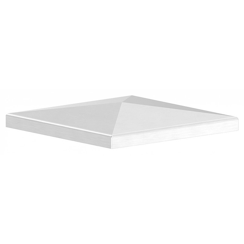 Chapeau pyramidal, pour tube carré 150x150mm, V2A
