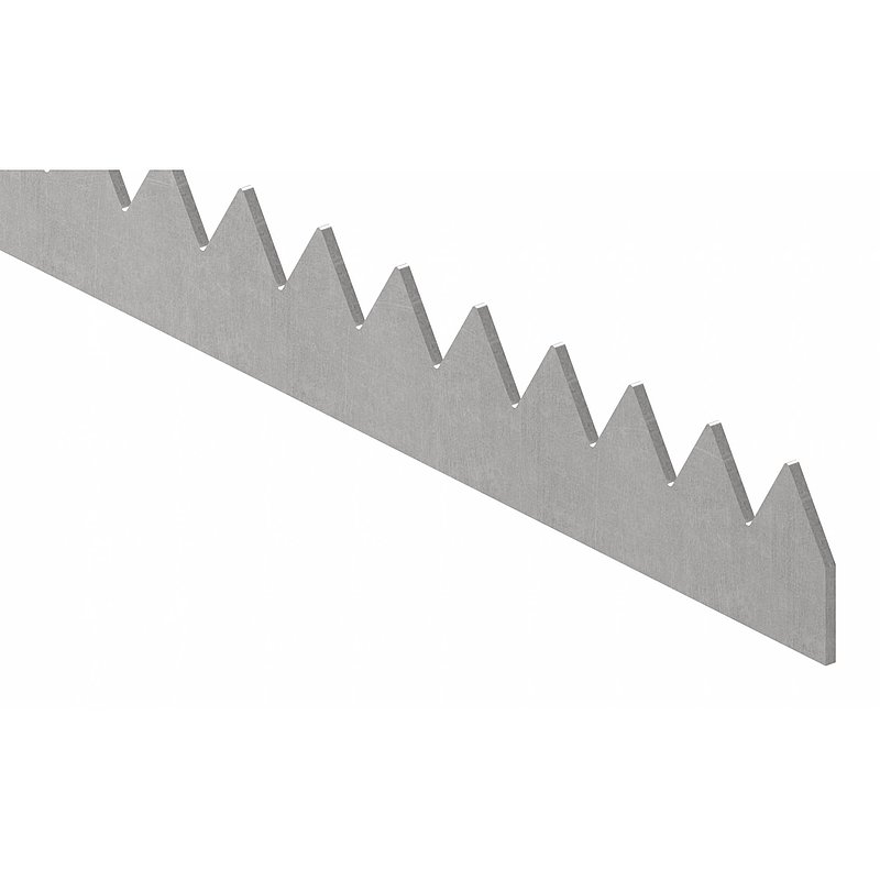 Zackenleiste 45x3mm, L: 2000mm