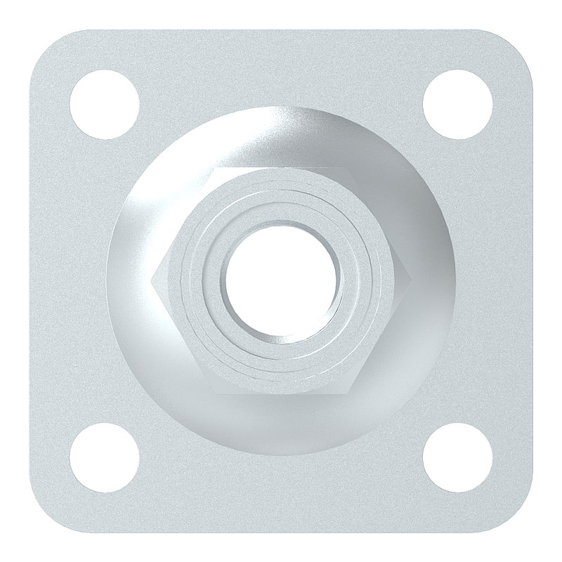 Adjustable wall plate for M20, galvanised