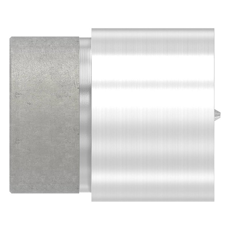 Connector for 42.4 mm wood handrails, AISI304