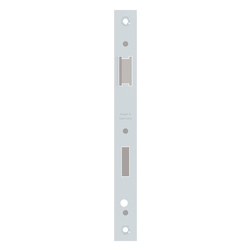 Serrure pour profils tubulaires zingué, entraxe 92 mm zingué, position du cylindre de serrure 30mm