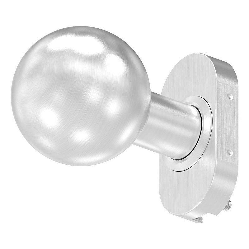 Bouton de porte, Ø 50mm, fixe, V2A