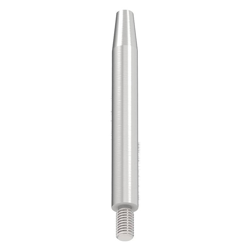 Pin Ø 12mm, L: 100mm, machined, AISI304
