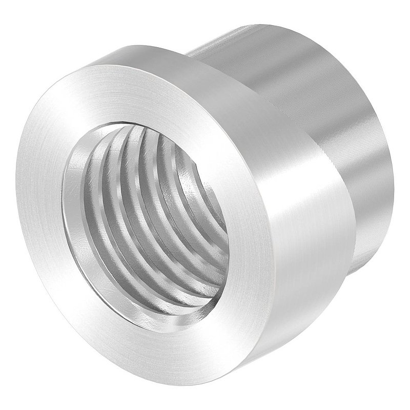 Threaded sleeve, suitable for hinge 120-M20-VA, for tube 42.4 mm, AISI304