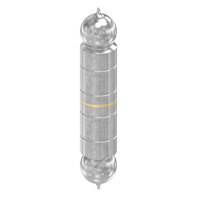 Gond à souder lisse 24mm tige 13mm