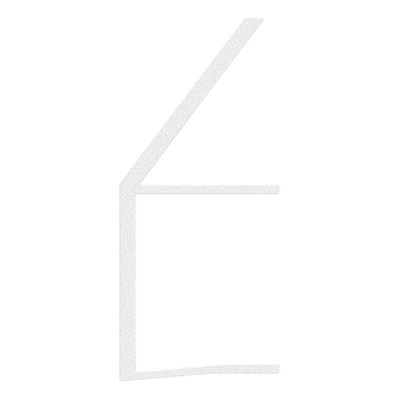 Regenrinne für Vordächer, Glas 21,52mm, L: 6000mm, E4/EV1