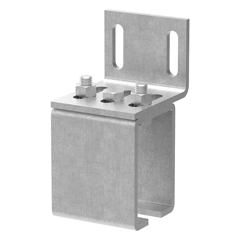 Support mural pour rail de guidage de portes suspendues