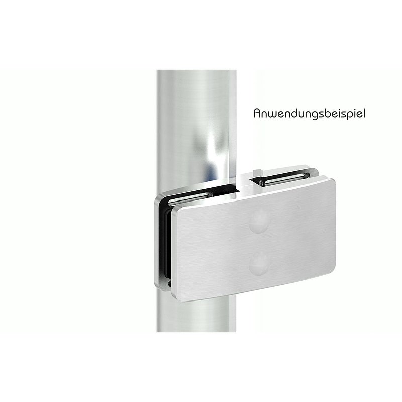 Privacy screen centre glass clamp mod. 26, AISI304