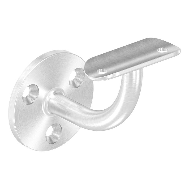 Handlaufhalter mit Handlaufanschlussplatte 42,4mm, (Ronde und Bügel verschweißt), V4A