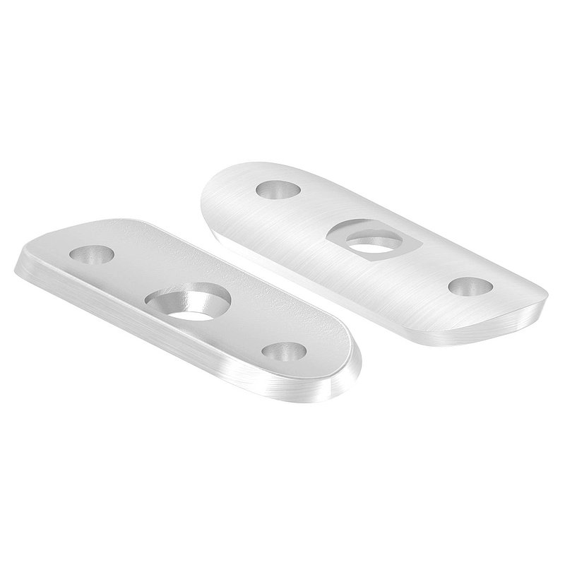 Handlaufanschlussplatte, 42,4mm, V4A