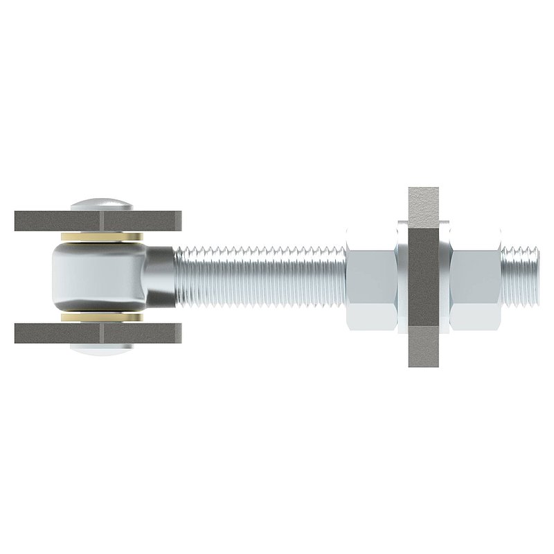 Gond à souder M24, acier électrozingué