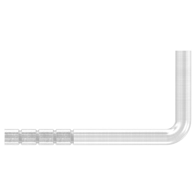 Handrail bracket for setting in concrete, bracket 14mm, AISI304