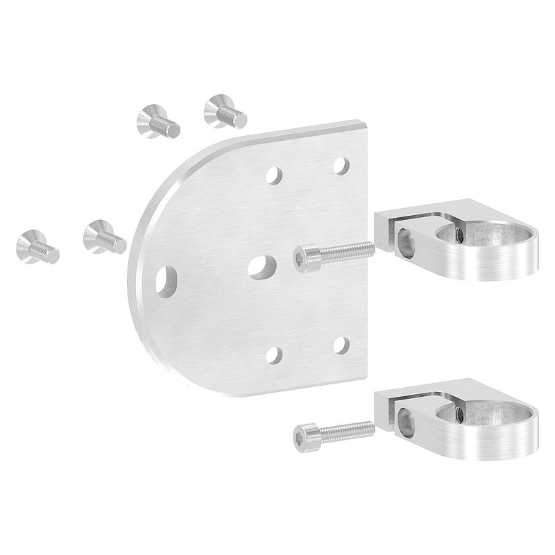 End bracket for railing posts 42.4mm, AISI304