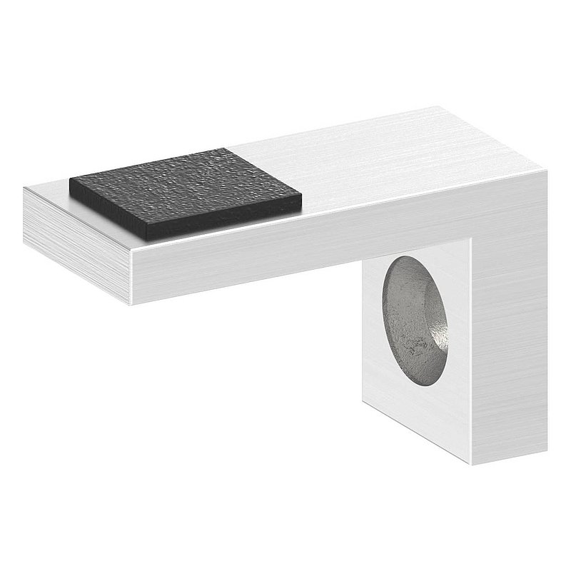 Retaining shelf with straight connection, AISI316