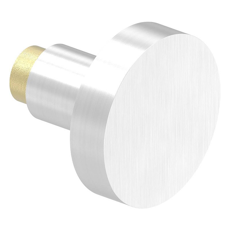 Türknopf, einzeln, Ø 55mm, gerade, V2A