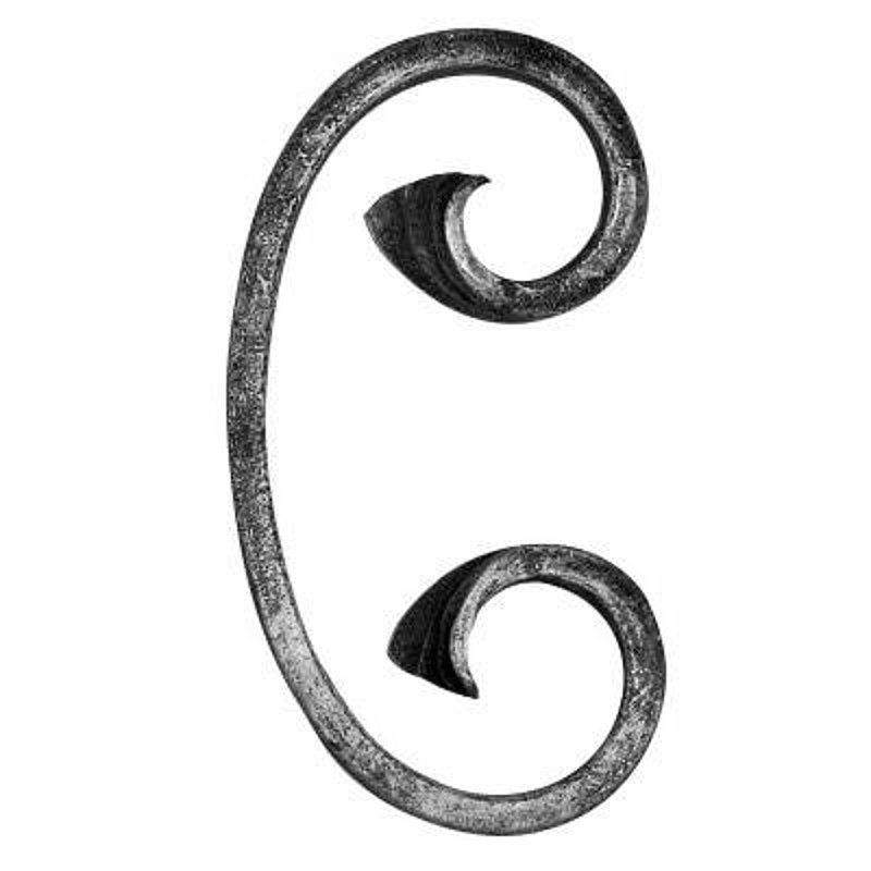 Volute en forme de C 12x6mm, 60x120mm