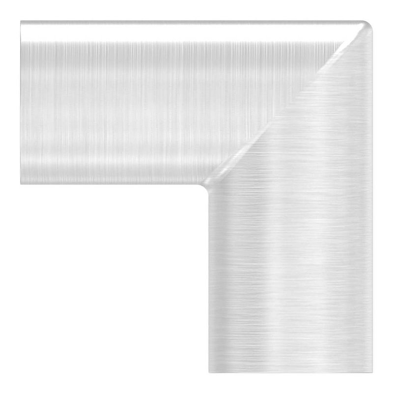 Round bar connector for Ø 12mm, 90°, AISI304