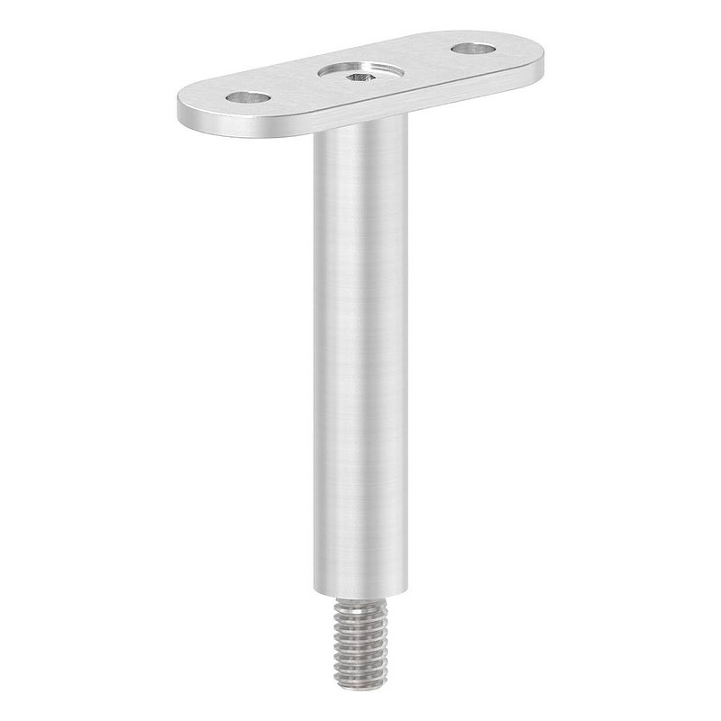 Tige Ø 14mm avec plaque de raccordement de mains courantes, plat, V2A